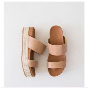 Espadrille Slides | Brand New | platform